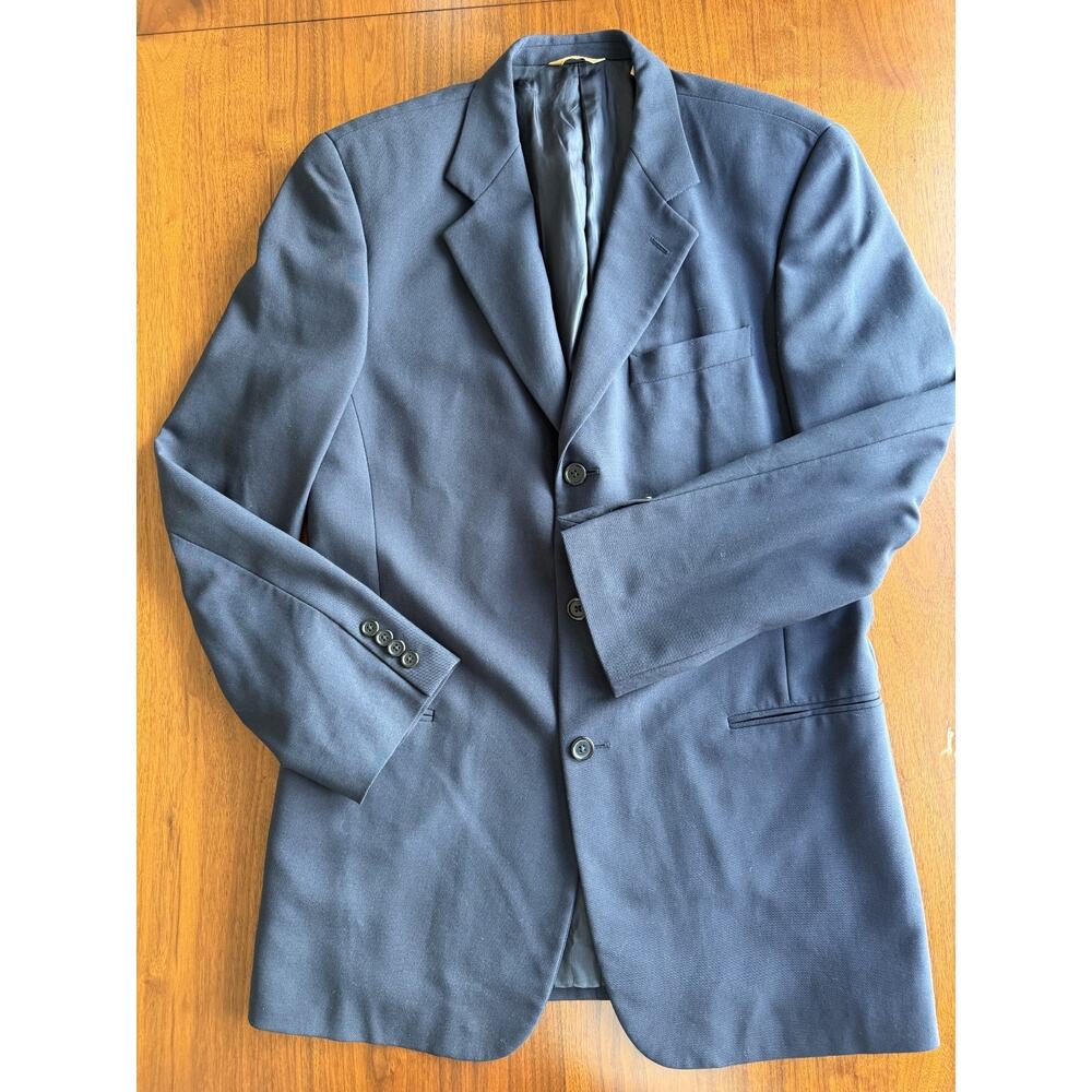 Donna Karan Men's 90s Navy Blazer - Size 40